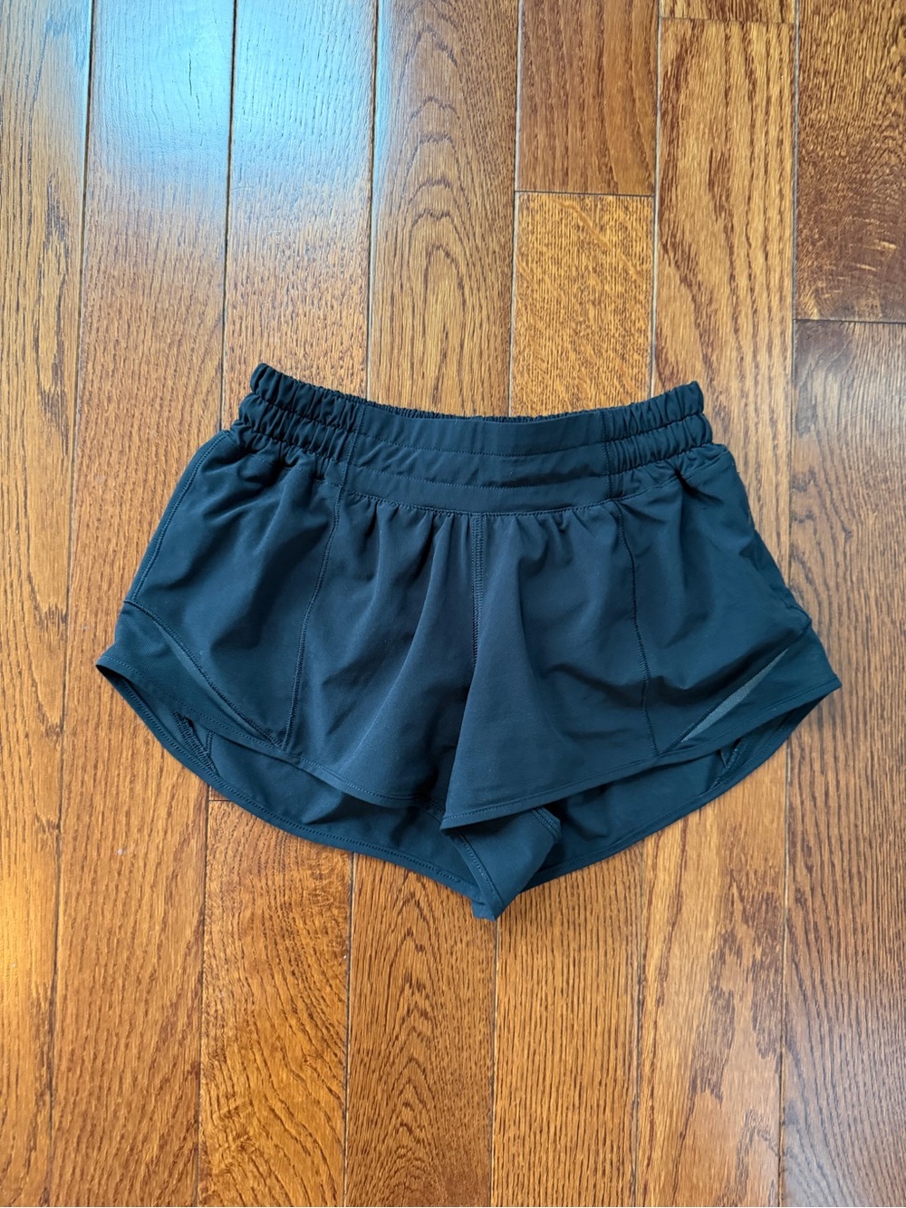 lululemon athletica Black Women's Athletic Shorts with Elastic Waistband